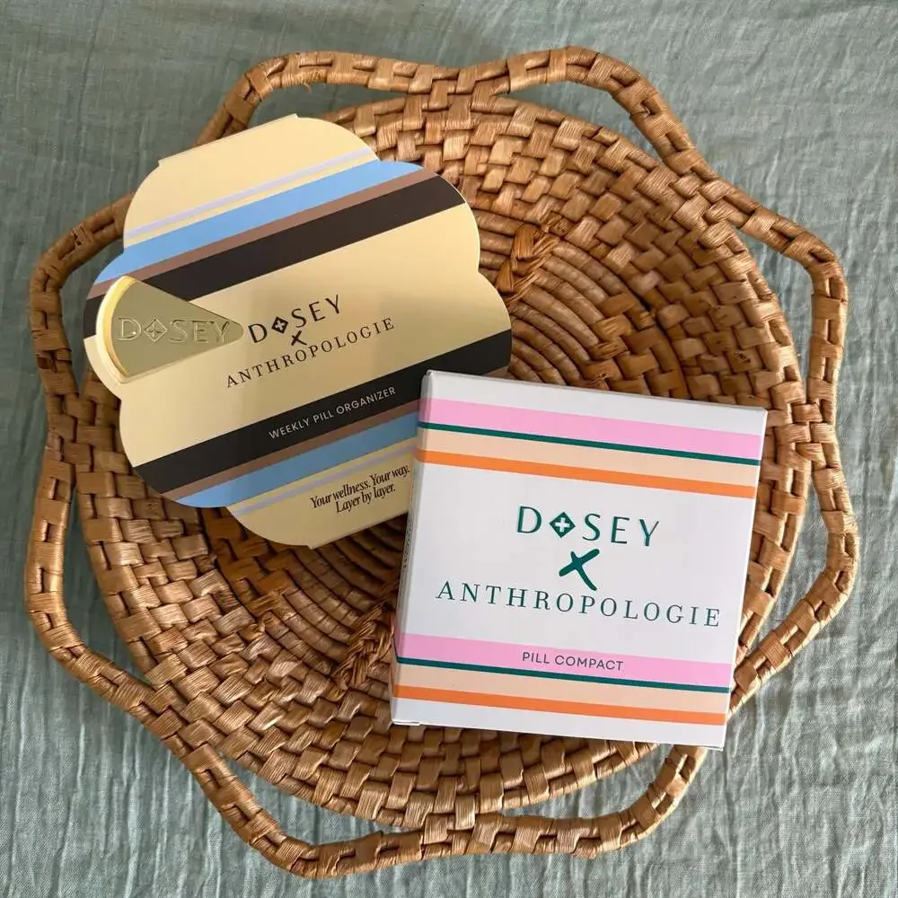 Dosey x Anthropologie Pill Compact Weekly Pill Organizer Set